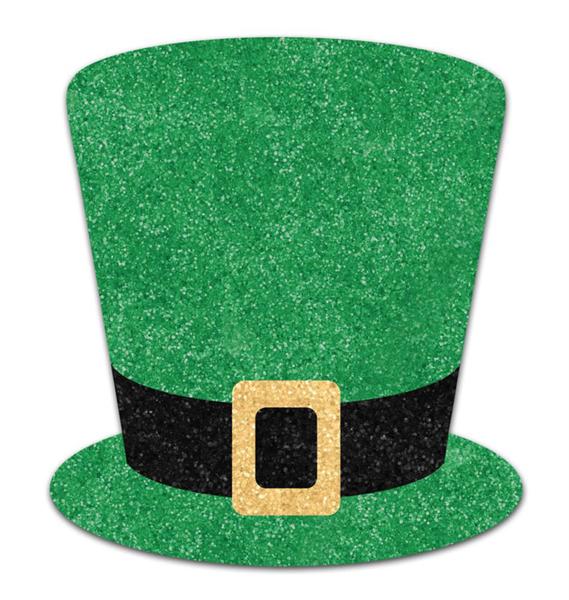 20" Glitter St. Patrick's Day Top Hat