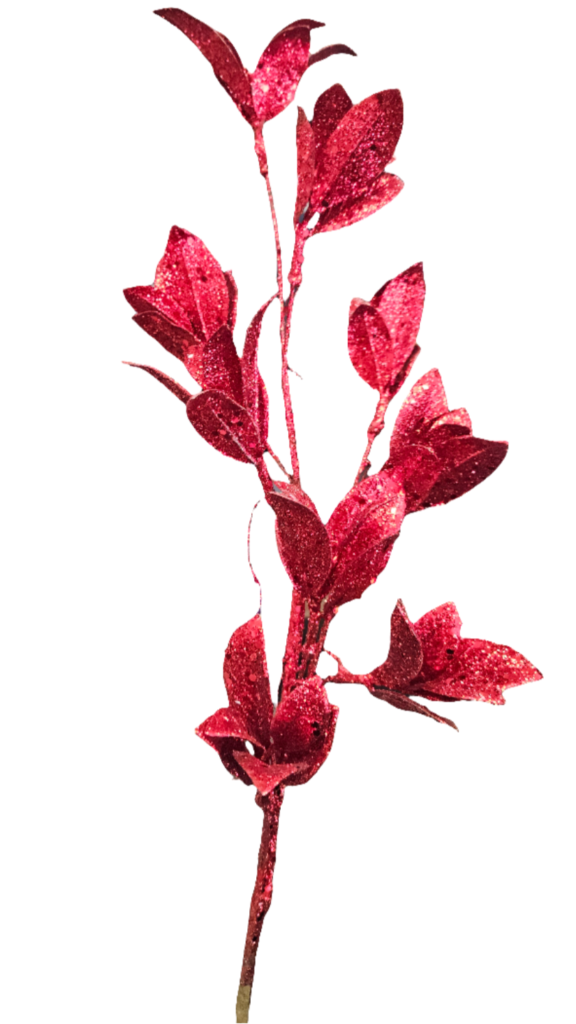 28” Glitter Leaves Sprays