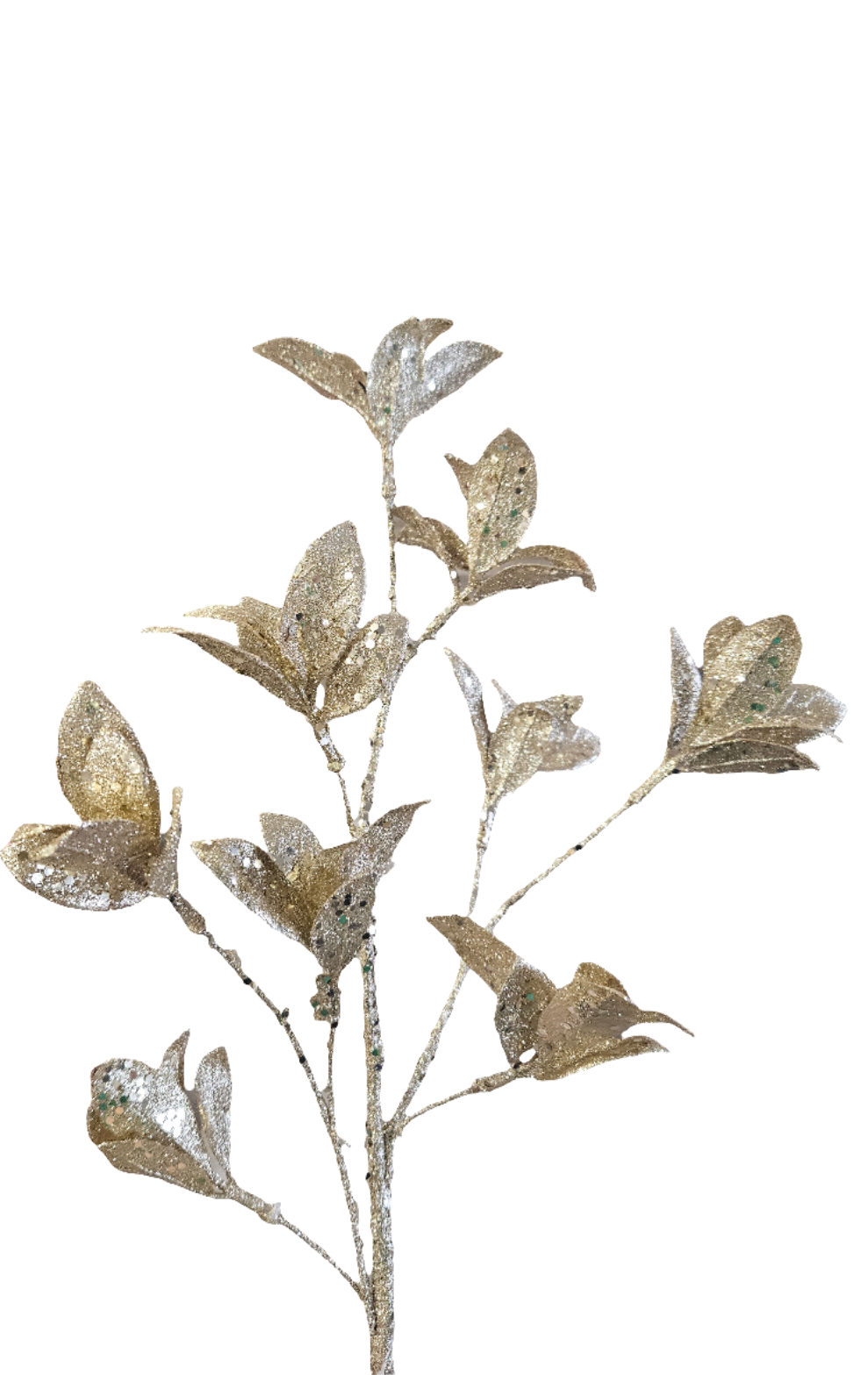28” Glitter Leaves Sprays