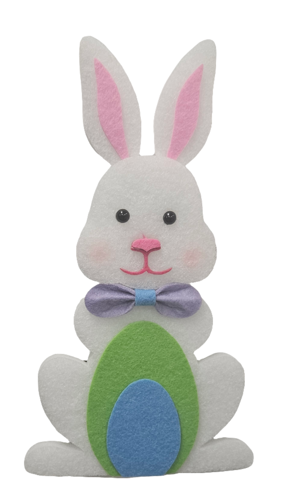 10"H x 5.5"W  Felt Bunny With Eggs