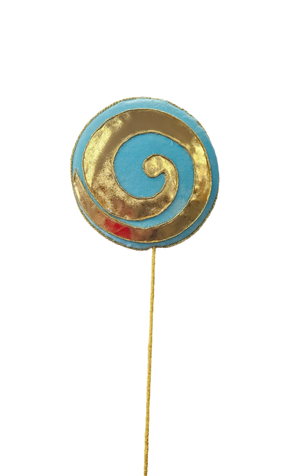 20" Golden Metallic Lollipop Pick