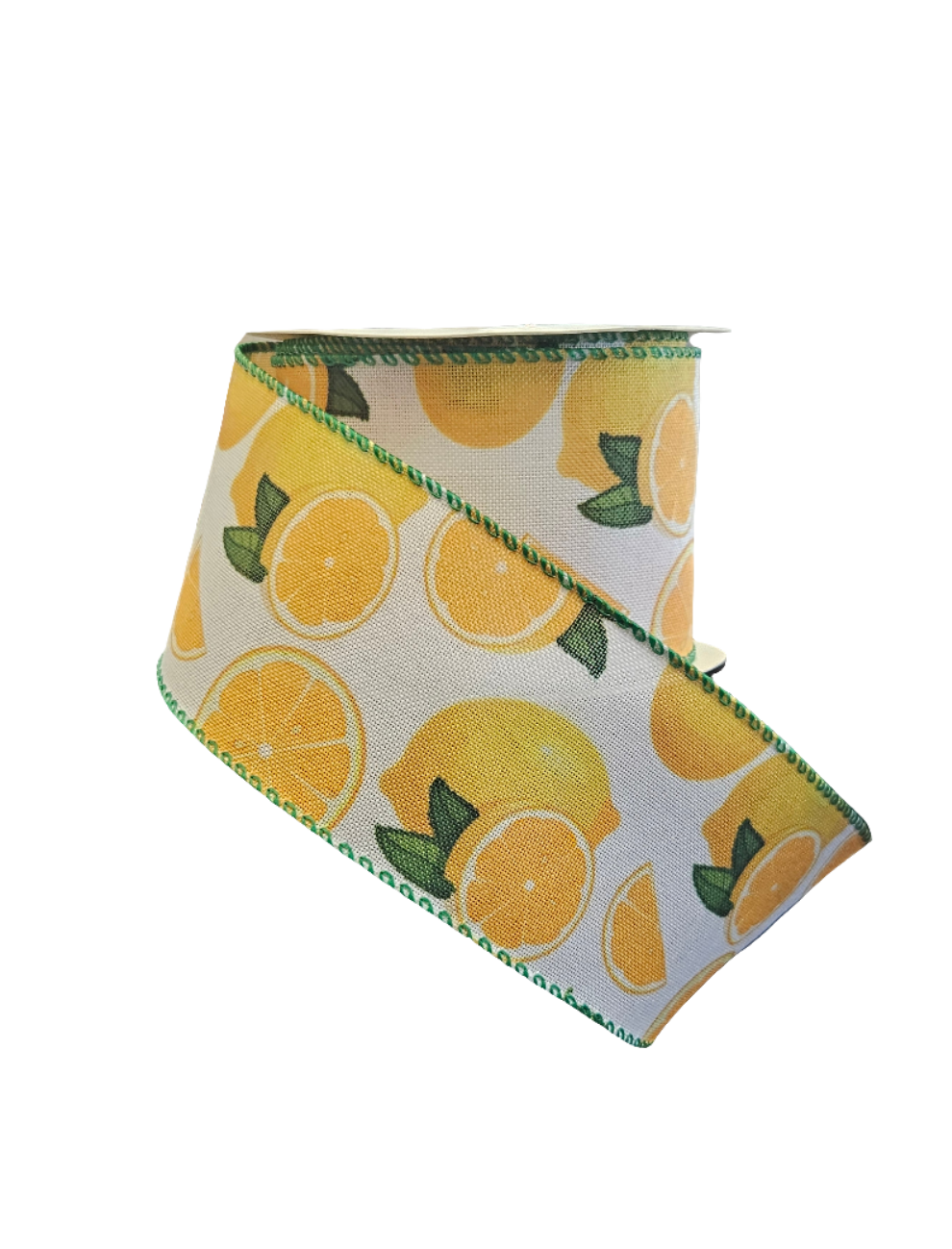 2.5" x 10yds Lemon Themed Ribbon