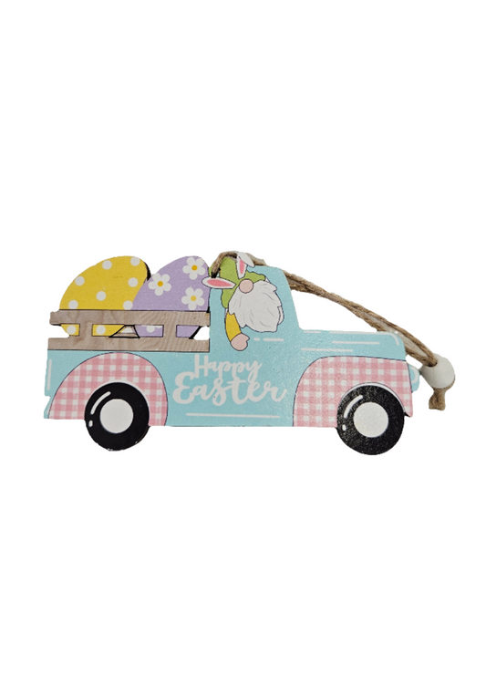 4.25" x 2.25” Easter Wooden Hanging Ornament