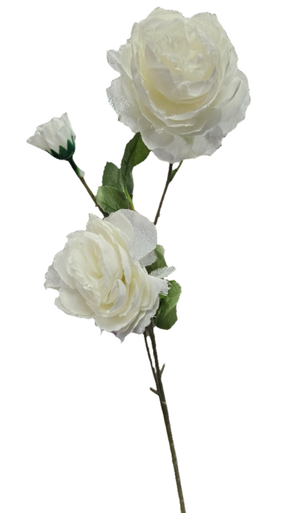 Peony Stem - 3 Head - 25"