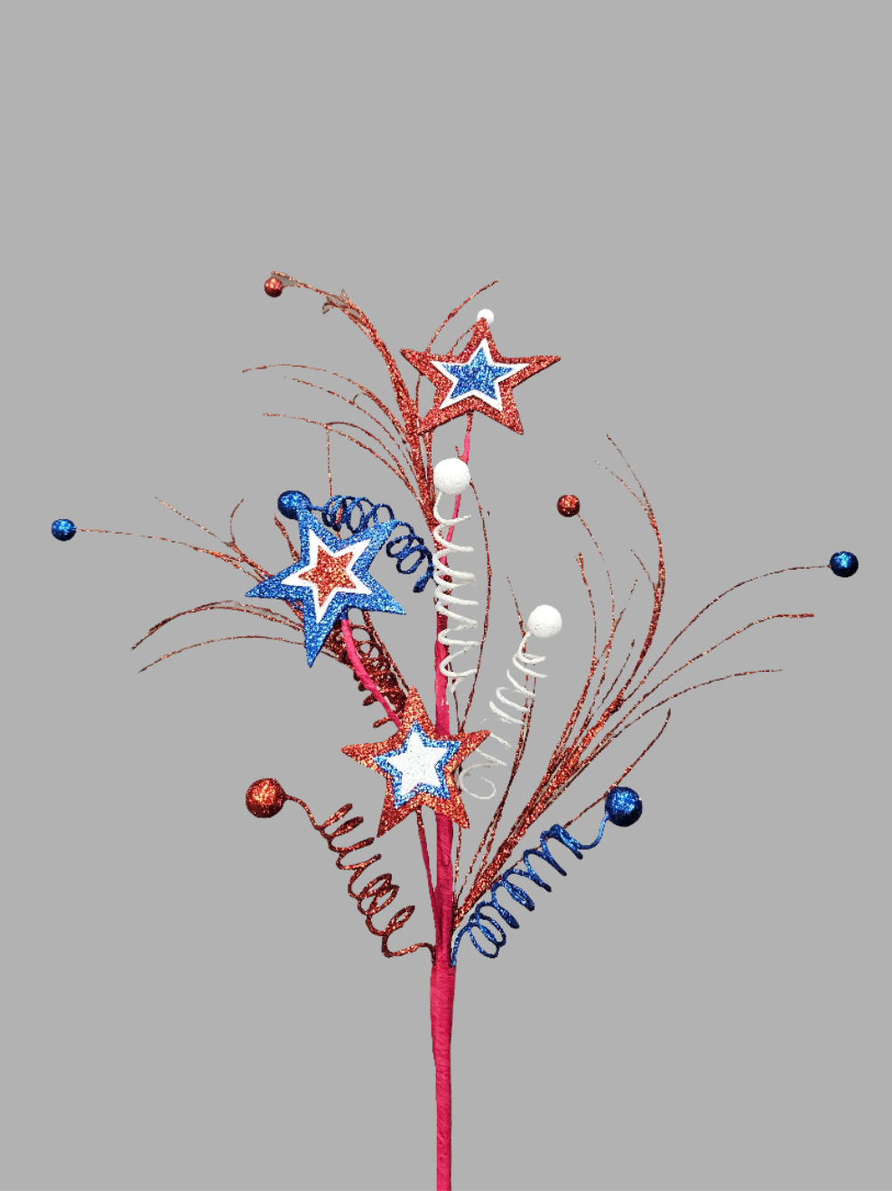 29" Glitter Patriotic Star Spray