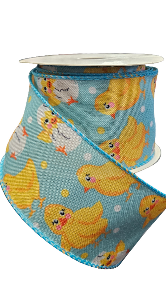 2.5" Baby Chicks Ribbon (10 Yards)