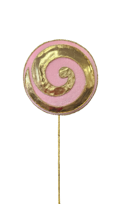 20" Golden Metallic Lollipop Pick
