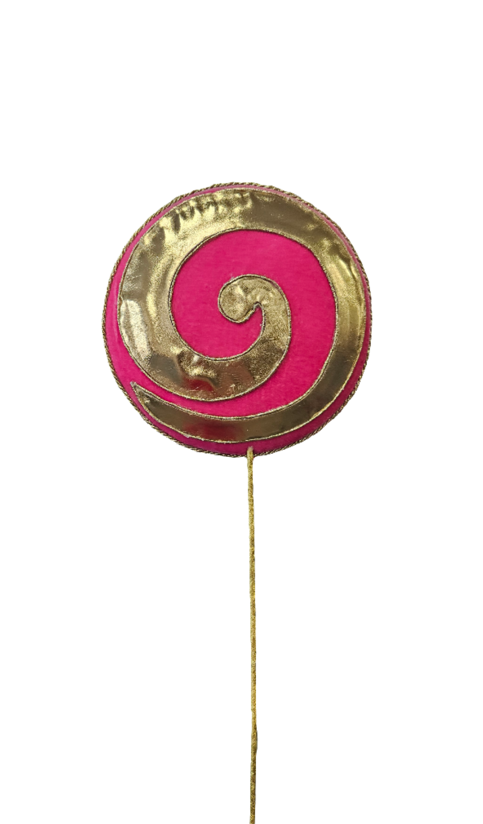 20" Golden Metallic Lollipop Pick