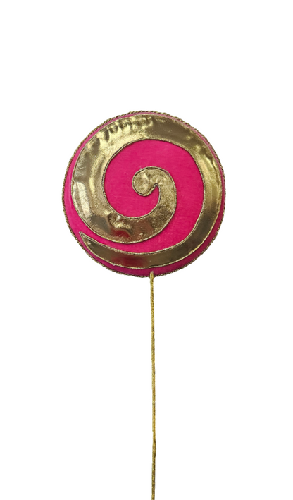 20" Golden Metallic Lollipop Pick