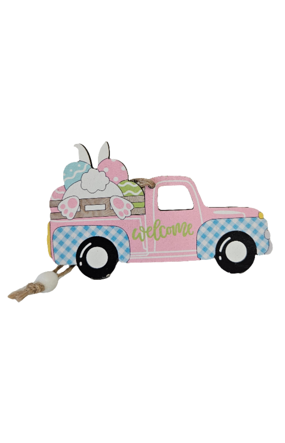 4.25" x 2.25” Easter Wooden Hanging Ornament