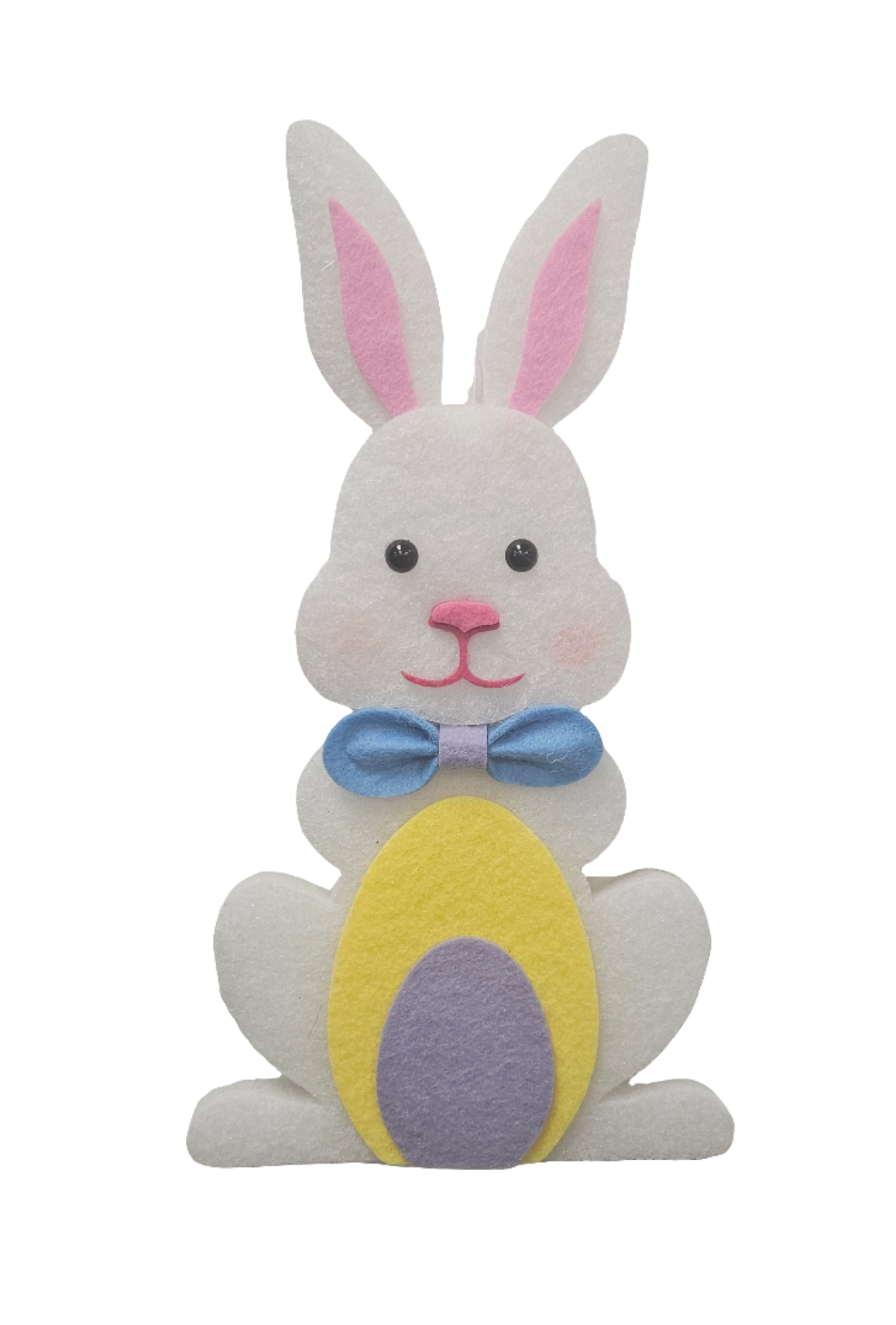 10"H x 5.5"W  Felt Bunny With Eggs