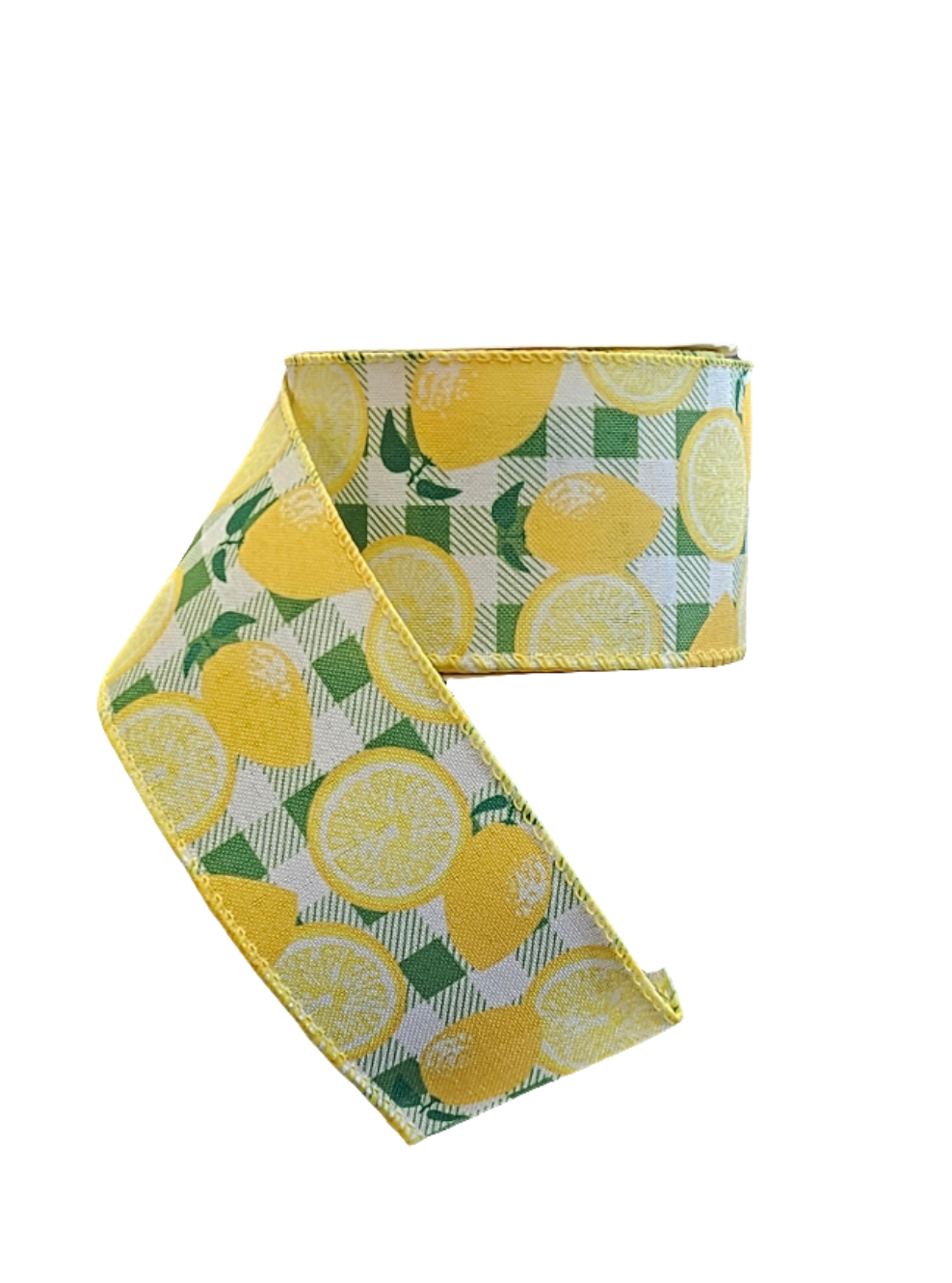2.5" x 10yds Lemon Themed Ribbon