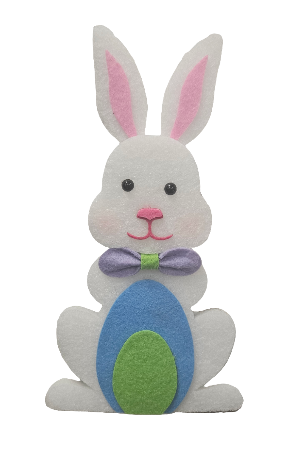 10"H x 5.5"W  Felt Bunny With Eggs