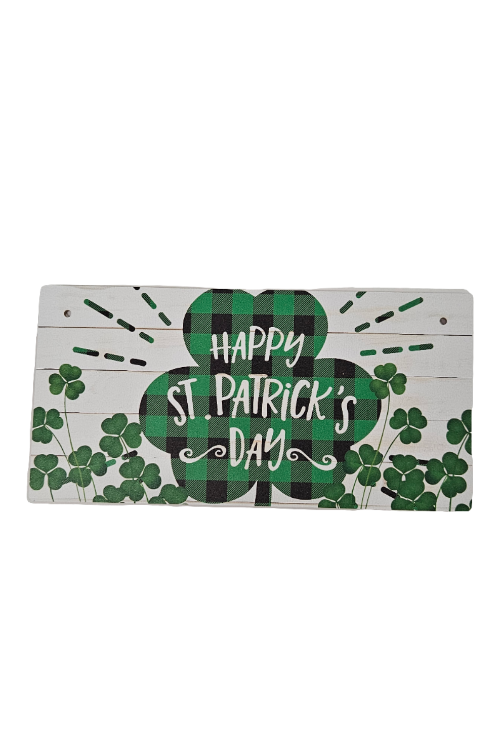 8"x4" St. Patty's Day Rectangle Sign: Assortment