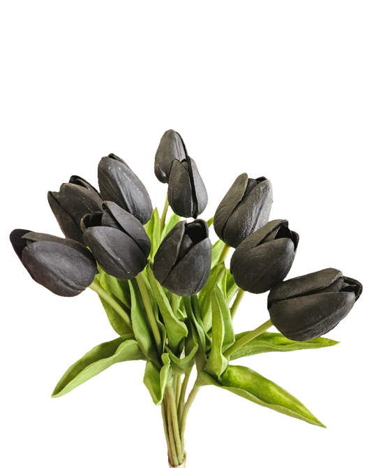 Tulip Bunch set of 10 - Black