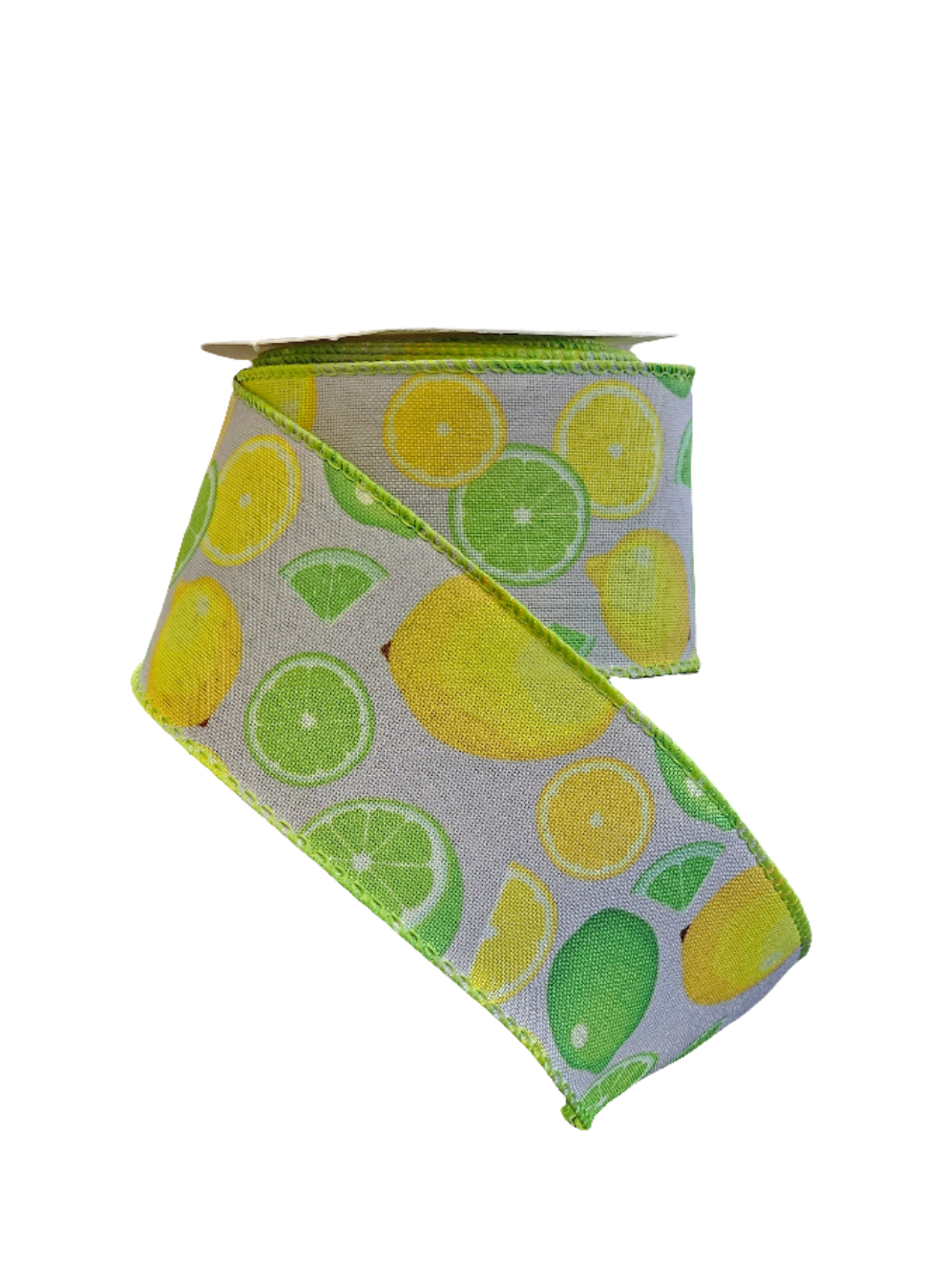 2.5" x 10yds Lemon Themed Ribbon