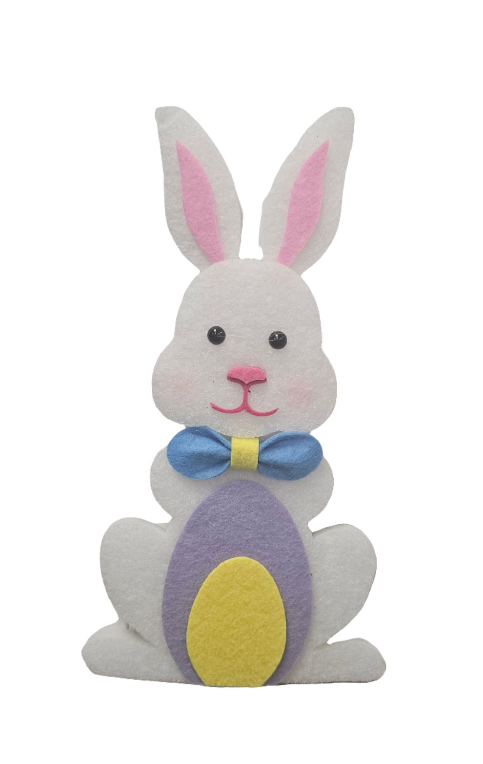 10"H x 5.5"W  Felt Bunny With Eggs