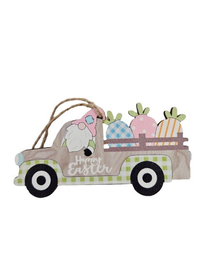 4.25" x 2.25” Easter Wooden Hanging Ornament