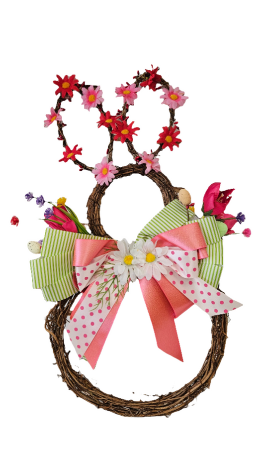 21" Grapevine Bunny Door Hanger