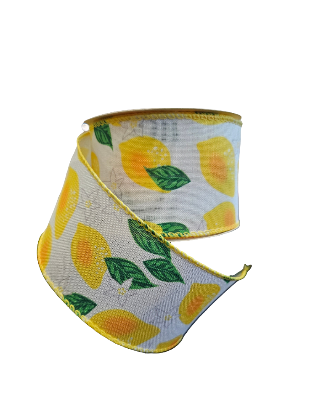 2.5" x 10yds Lemon Themed Ribbon
