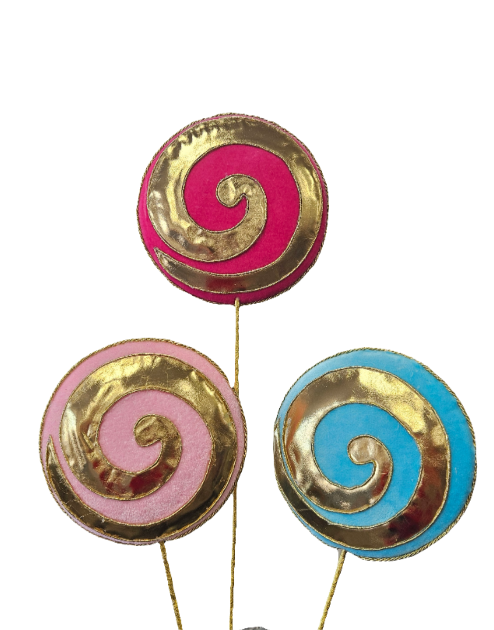 20" Golden Metallic Lollipop Pick