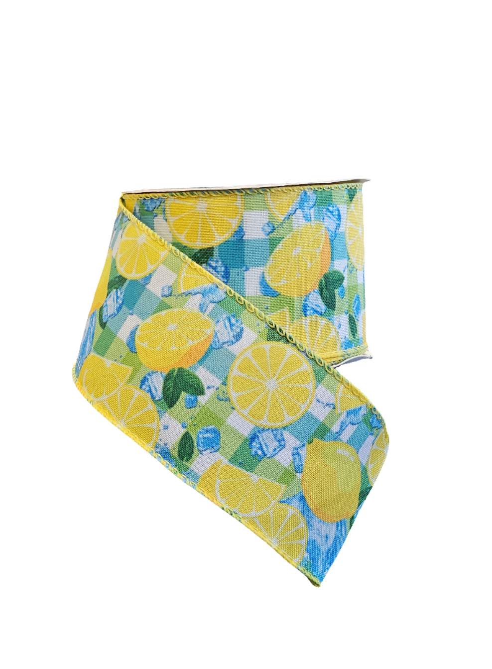 2.5" x 10yds Lemon Themed Ribbon