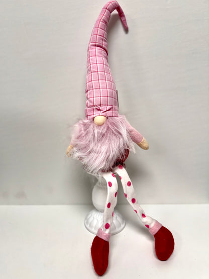 17.5"Hx4"L Sitting Valentine Gnomes - Assortment