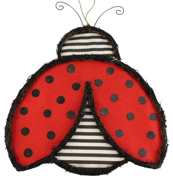 21"H x 18.5"L Vine Stripe Ladybug