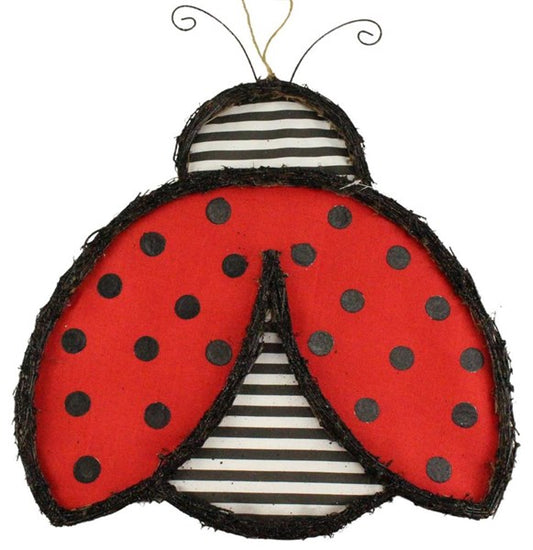 21"H x 18.5"L Vine Stripe Ladybug