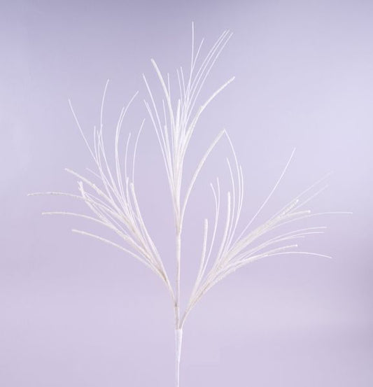 31"L Glitter/Mini Bead/Fishline Spray- White