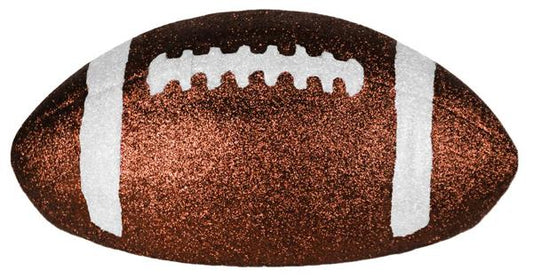 11"L Football - Chocolate Glitter