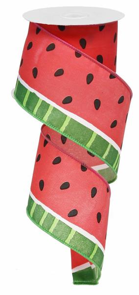 2.5" Bold Watermelon Ribbon - 10 Yards