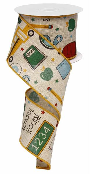 School Rocks on Royal Ribbon (10 Yards)
