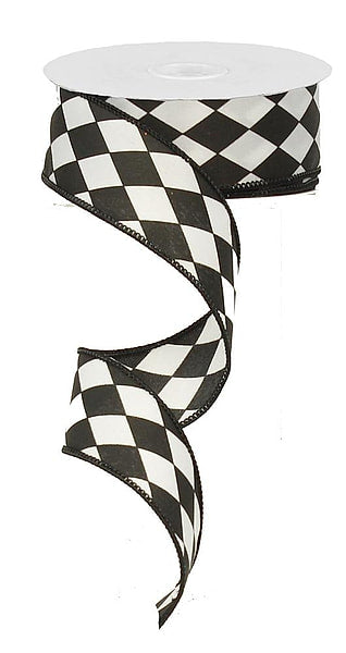 1.5" x 10yds Harlequin Ribbon