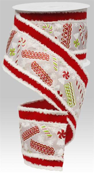 4" Candy/Velvet/Snowdrift Ribbon
