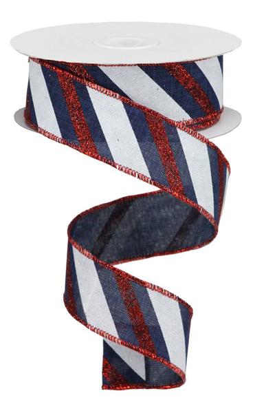 1.5" 4th of July Theme Ribbon Red,White,Blue (10 Yards)