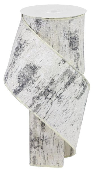 Glitter Birch Bark on Cotton Ribbon (10 Yards)