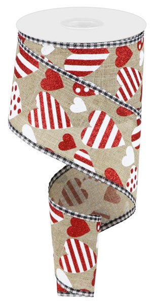 2.5" Valentine Ribbon: Assortment (10 Yards)