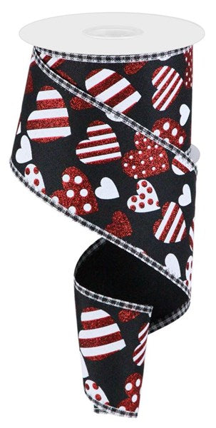 2.5" Valentine Ribbon: Assortment (10 Yards)