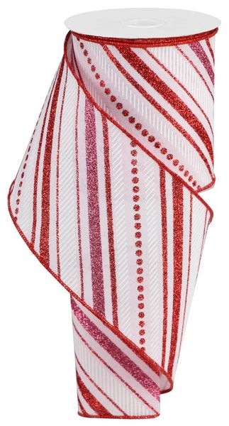 Multi Diagonal Stripe/Royal Lt Pink/Red/Pink/White