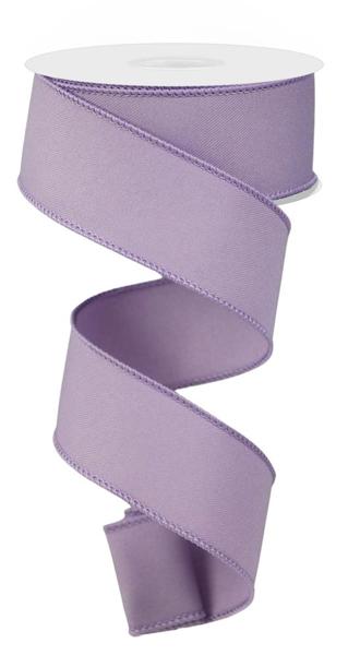 Diagonal Weave Fabric Ribbon: Lavender (10 Yards)