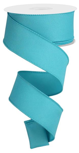 Diagonal Weave Fabric Ribbon: Turquoise (10 Yards)