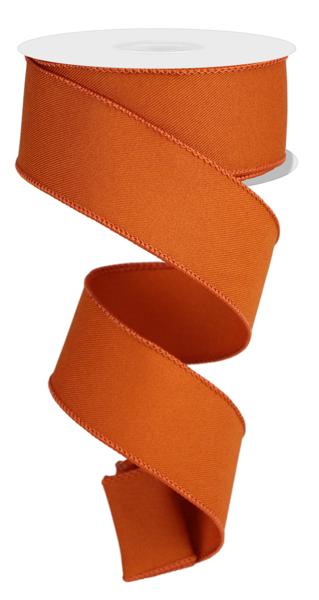 Diagonal Weave Fabric Ribbon: Autumn (10 Yards)