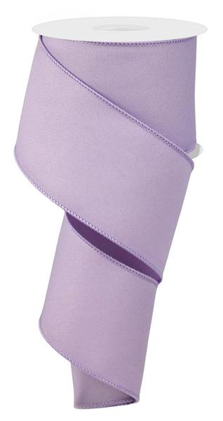 Diagonal Weave Fabric Ribbon: Lavender (10 Yards)