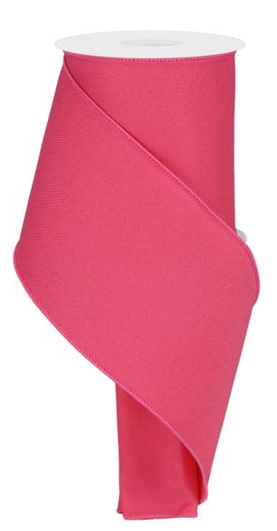Diagonal Weave Fabric Ribbon: Hot Pink (10 Yards)