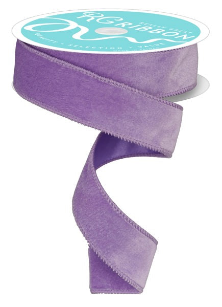 Deluxe Velvet/Satin Backing Ribbon: Lavender (10 Yards)