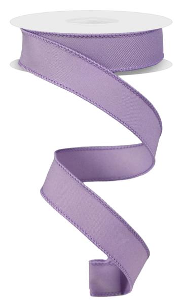 Diagonal Weave Fabric Ribbon: Lavender (10 Yards)
