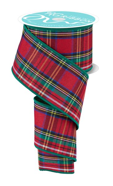 Woven Plaid/75D PG Fused Back Ribbon