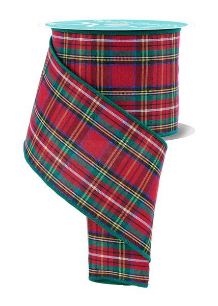 Woven Plaid/75D PG Fused Back Ribbon