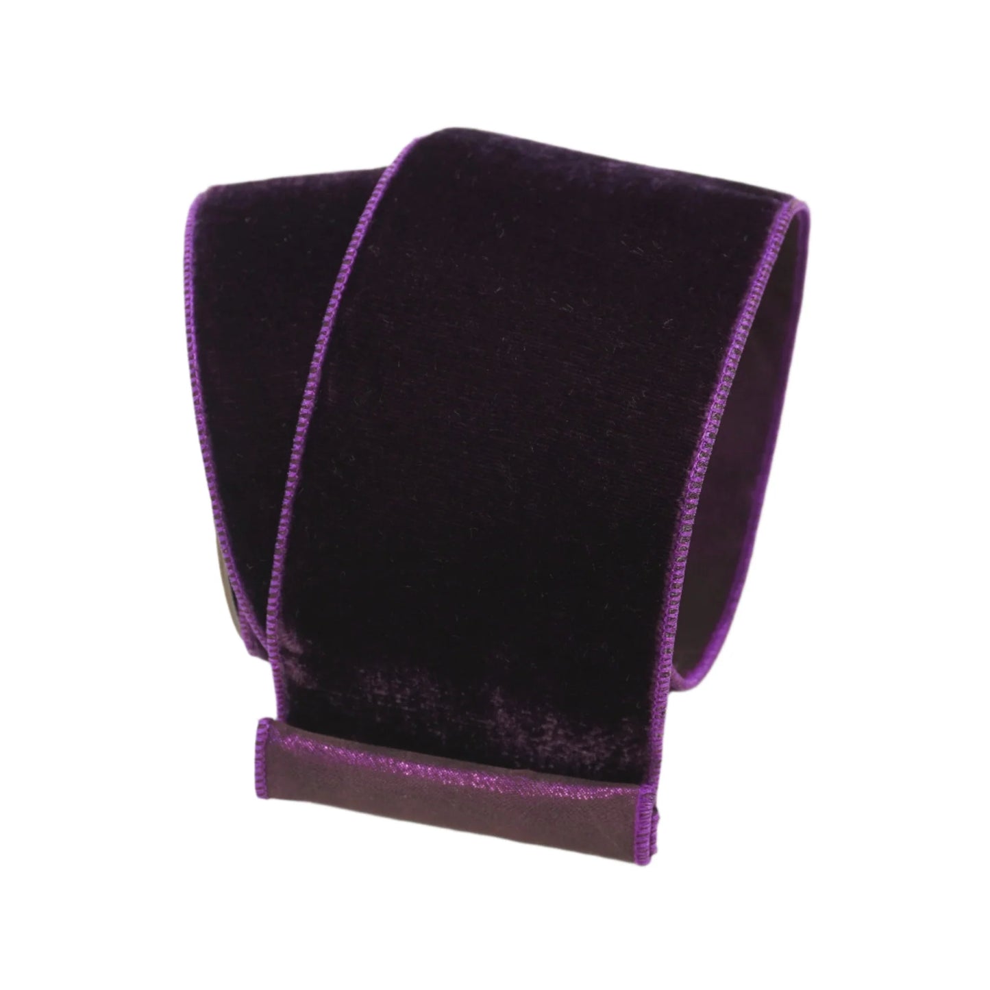 Farrisilk 4"x 10yds Velvet Luster Ribbon Purple